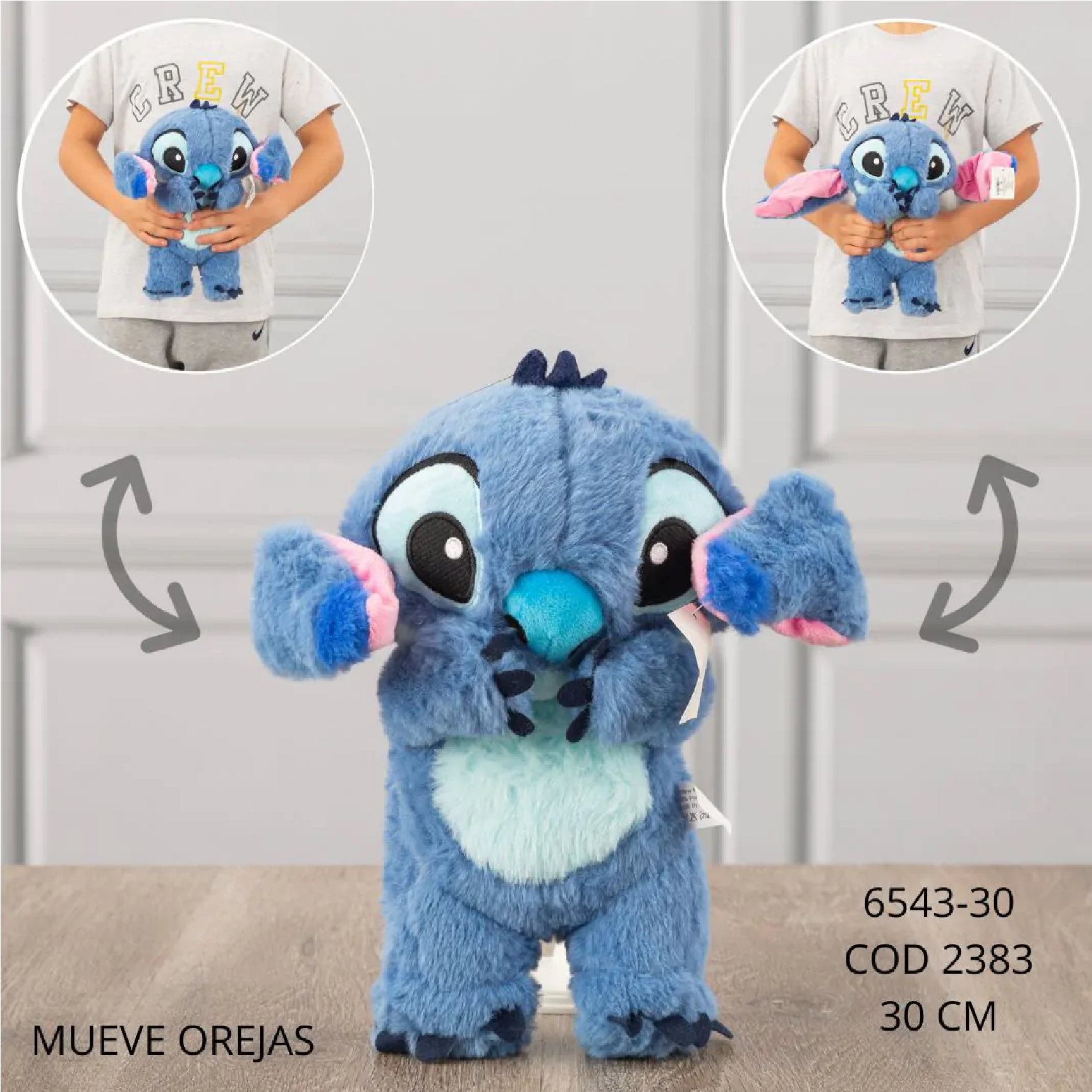 Stitch Peluche Respira y se mueve